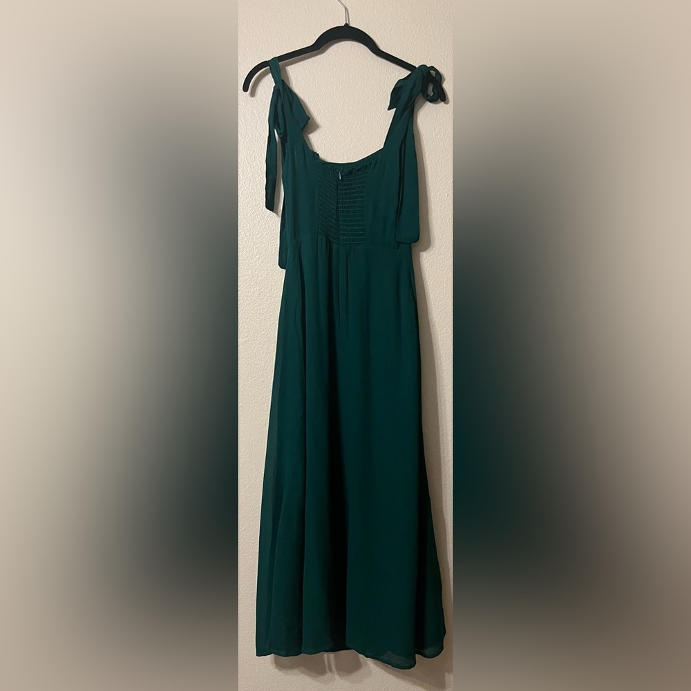 Reformation Twilight Dress in Emerald (Size 0) - Picture 3 of 5